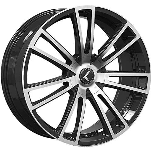 KRAZE SPECTRA Gloss Black/Machined Wheel 20x8.5 inches | Aluminum, 5x5 mm, 38 mm Offset thumbnail 1