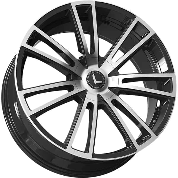 KRAZE SPECTRA Gloss Black/Machined Wheel 20x8.5 inches | Aluminum, 5x5 mm, 38 mm Offset thumbnail 3