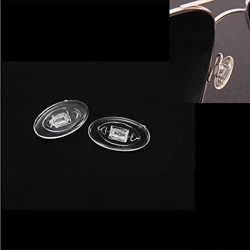 QYAJS Eyeglass Nose Pads 11mm Silicone Replacement for Oakley Glasses | Push-in, 5 Pairs thumbnail 3