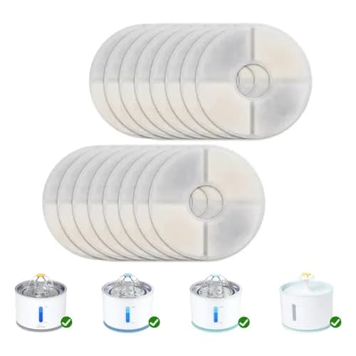 Wonder Creature Cat Water Fountain Filter Replacement 16 Pack | Compatible with Most Cat Fountains, Activated Carbon, Easy to Use thumbnail 1