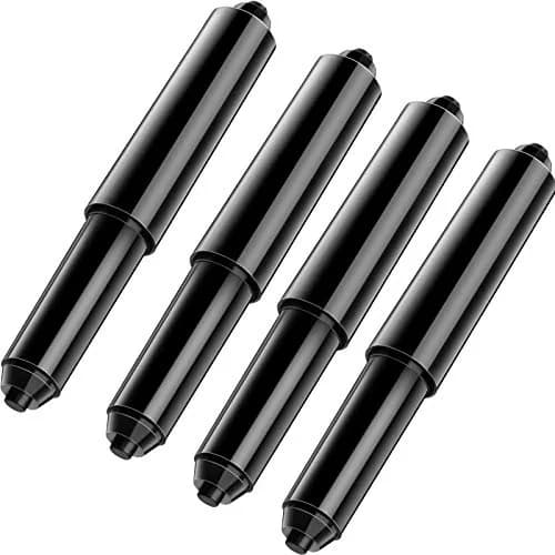 Shappy Black 4 Pcs Toilet Paper Holder Replacement Rods | Universal Spring Loaded for Bathroom Fixtures thumbnail 1