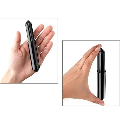 Shappy Black 4 Pcs Toilet Paper Holder Replacement Rods | Universal Spring Loaded for Bathroom Fixtures thumbnail 3