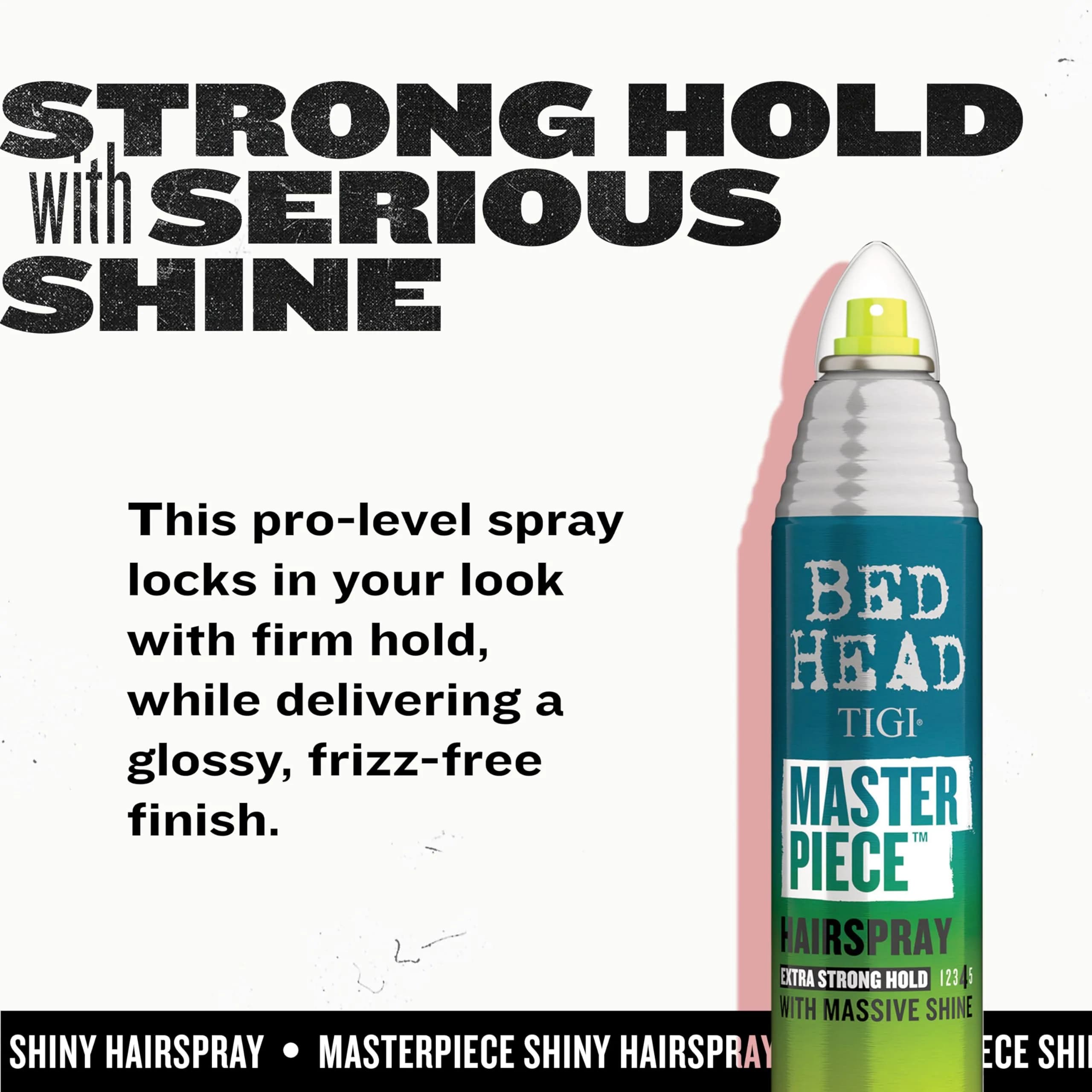 TIGI Bed Head Masterpiece Frizz Control Hair Spray 292ml (10.3 oz) | Extra Strong Hold for Shiny Hair - view 4