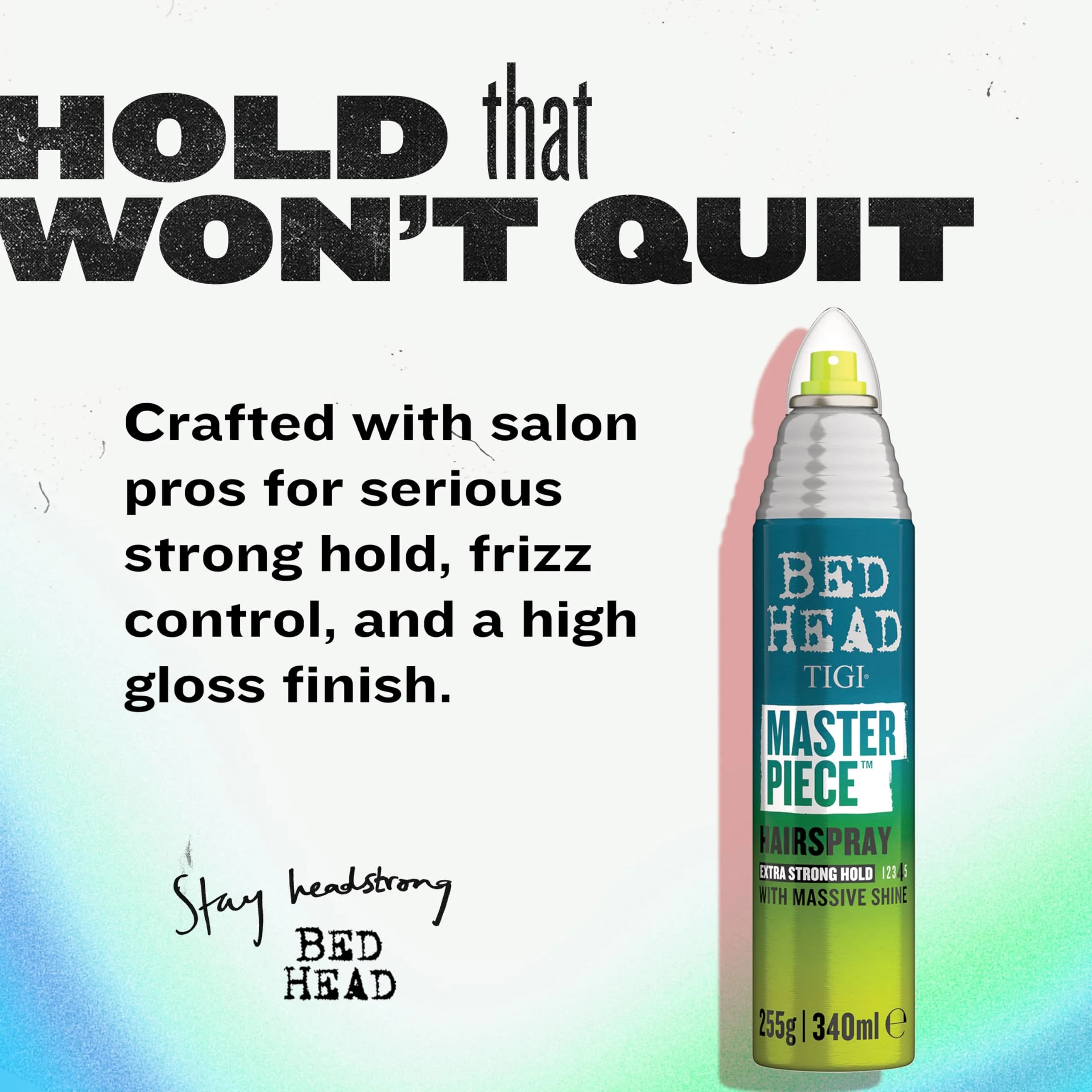 TIGI Bed Head Masterpiece Frizz Control Hair Spray 292ml (10.3 oz) | Extra Strong Hold for Shiny Hair - view 2