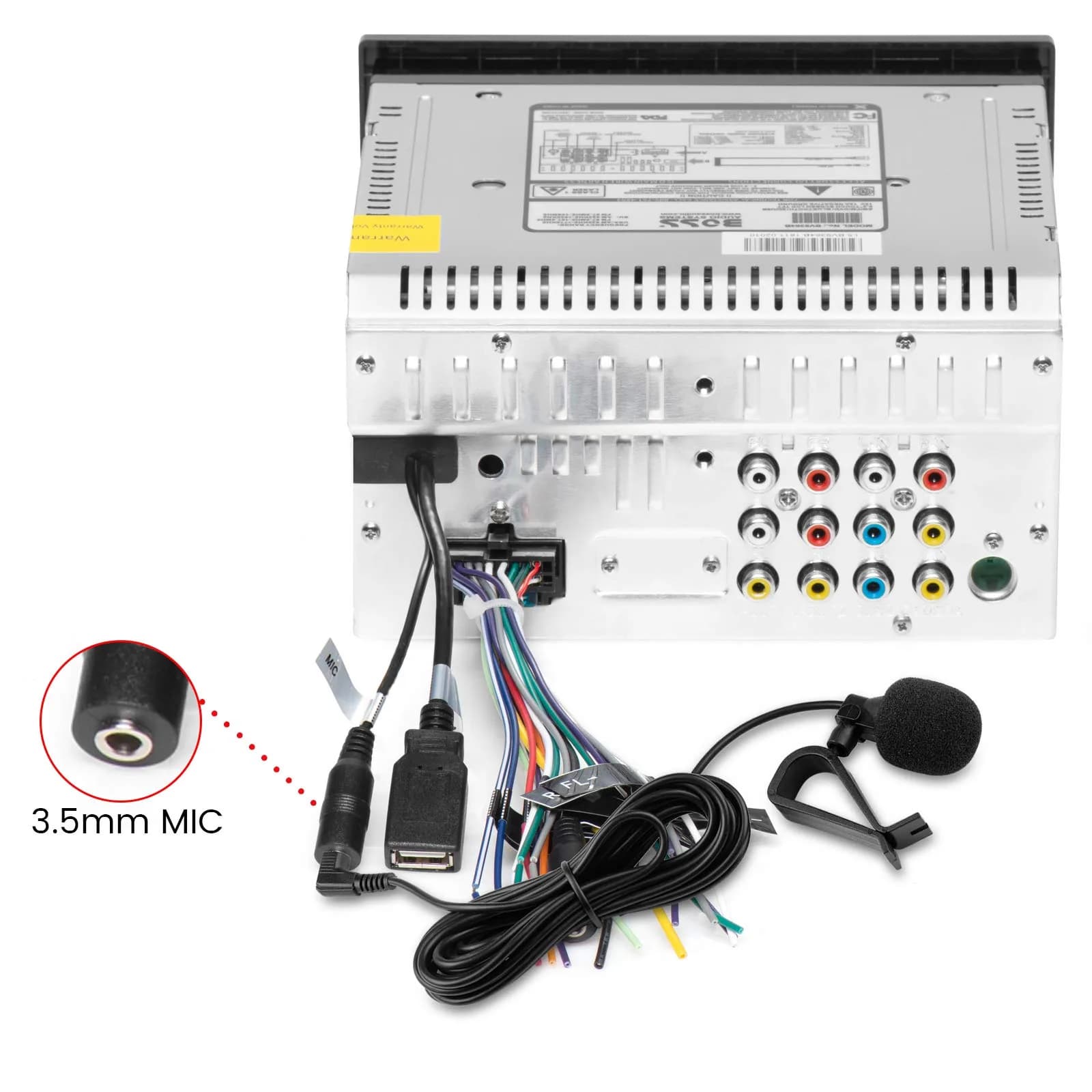 weishan 3.5mm Car Microphone 16ft (5m) External Mic with 2.5mm Adapter | Omni-Directional for Car Stereo Receivers - view 5