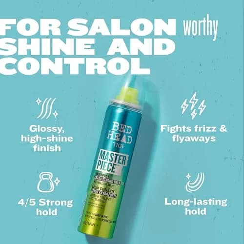 TIGI Bed Head Masterpiece Frizz Control Hair Spray 59ml (2 fl oz) | Extra Strong Hold with Shine thumbnail 4