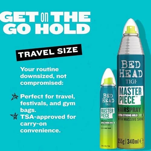 TIGI Bed Head Masterpiece Frizz Control Hair Spray 59ml (2 fl oz) | Extra Strong Hold with Shine thumbnail 3