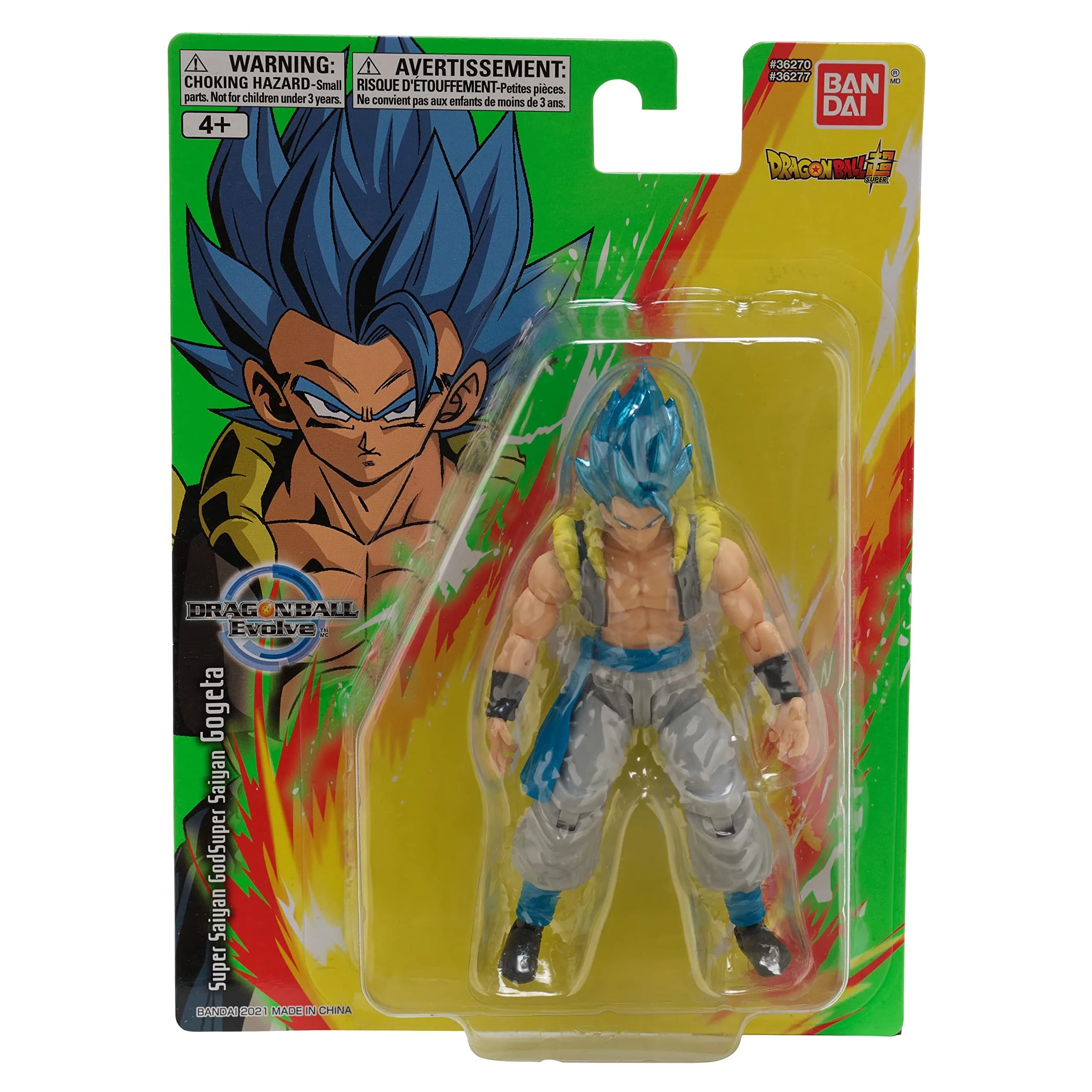 Bandai Namco Dragon Ball Evolve Super Saiyan Blue Gogeta 5-inch Action Figure | 16+ Points of Articulation - view 3