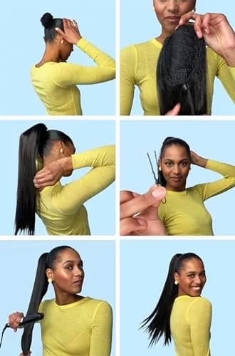 CAISHA 26" Hair Piece Ponytail Drawstring Toggle Red Mix PH623 | Heat-Resistant Synthetic Hair Extension thumbnail 6
