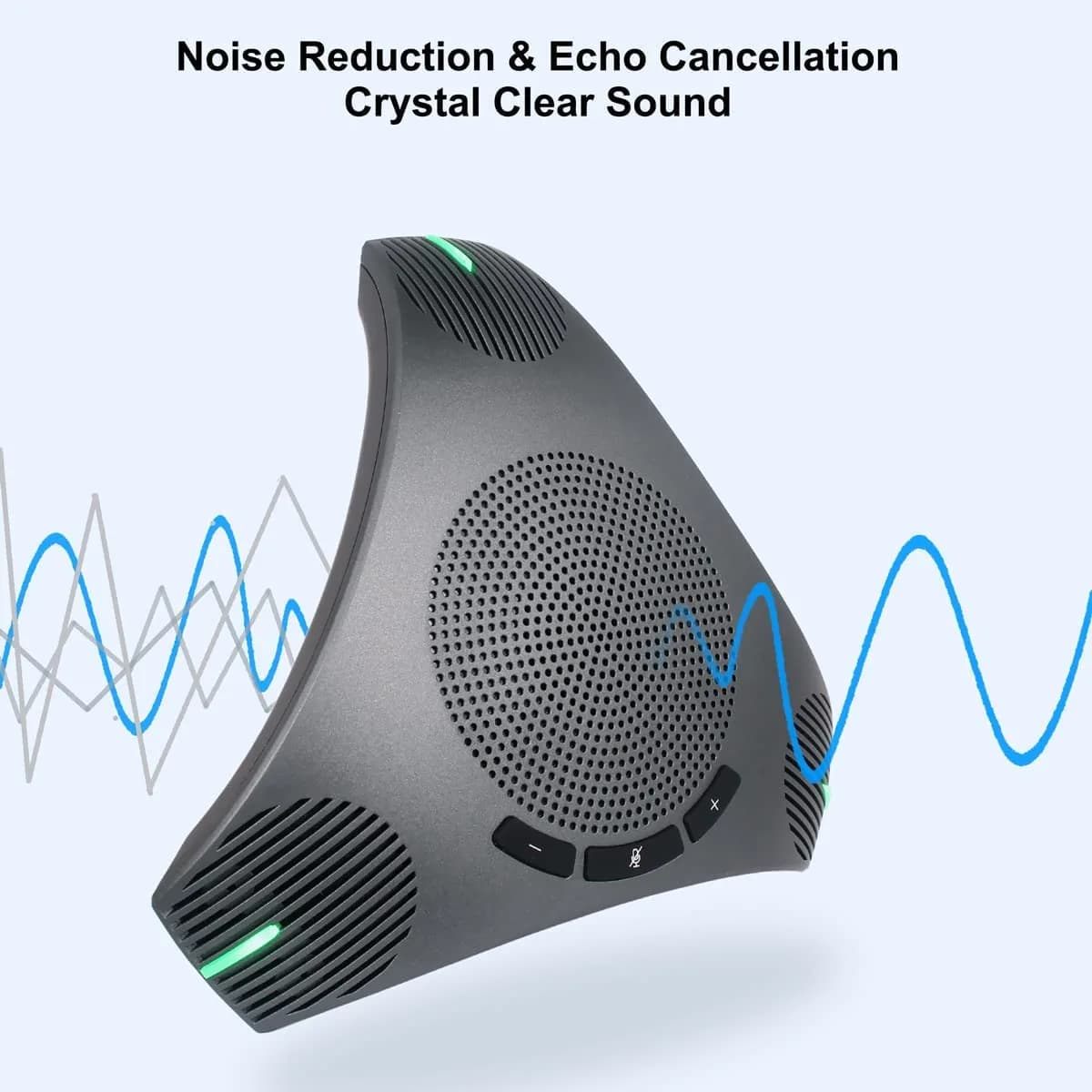 PolaTab Q95 mini Conference Speaker and Microphone | USB Speakerphone with USB Hub & Noise Reduction - view 3