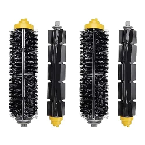 Garbage fighter Replacement Bristle and Flexible Beater Brush Kit for iRobot Roomba 600 Series (2 Pairs, Rubber/Nylon) thumbnail 2