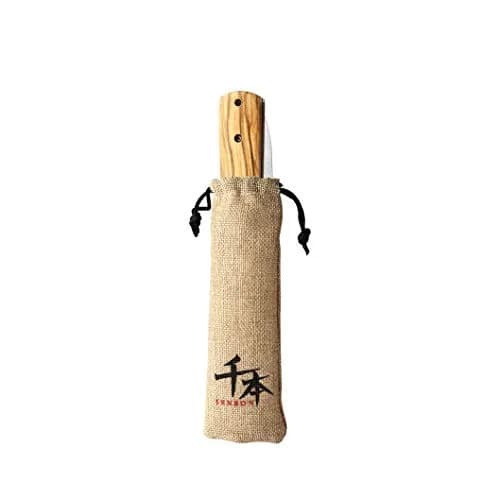 SENBON Ultra Sharp Folding Utility Knife 10.6 cm (4.1 in) Blade | Forged Stainless Steel with Olive Wood Handle thumbnail 5