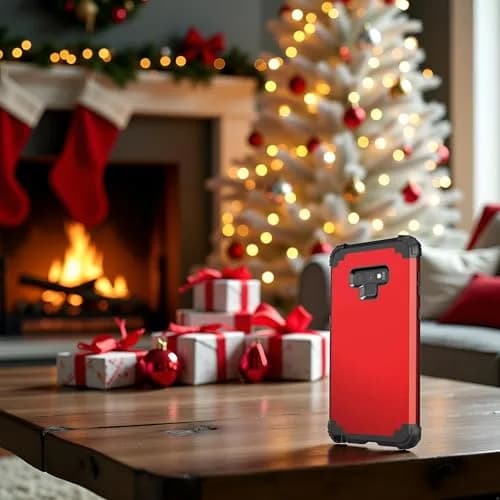 IDweel Galaxy Note 9 Case, 3 in 1 Shockproof Slim Hybrid Heavy Duty Protection, Red thumbnail 5