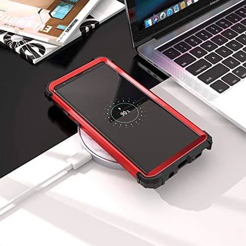 IDweel Galaxy Note 9 Case, 3 in 1 Shockproof Slim Hybrid Heavy Duty Protection, Red thumbnail 9