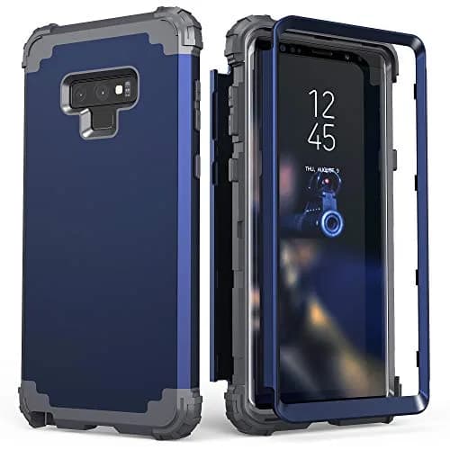 IDweel Galaxy Note 9 Case, Blue | Shockproof 3-in-1 Heavy Duty Protection (110c) thumbnail 1