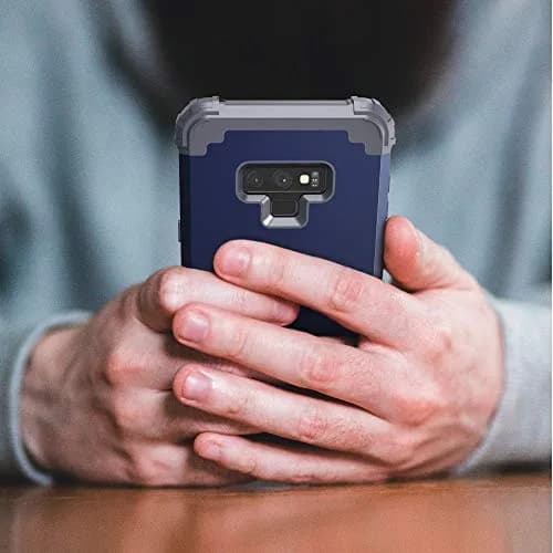 IDweel Galaxy Note 9 Case, Blue | Shockproof 3-in-1 Heavy Duty Protection (110c) thumbnail 4