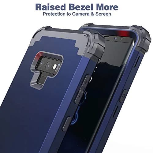 IDweel Galaxy Note 9 Case, Blue | Shockproof 3-in-1 Heavy Duty Protection (110c) thumbnail 6