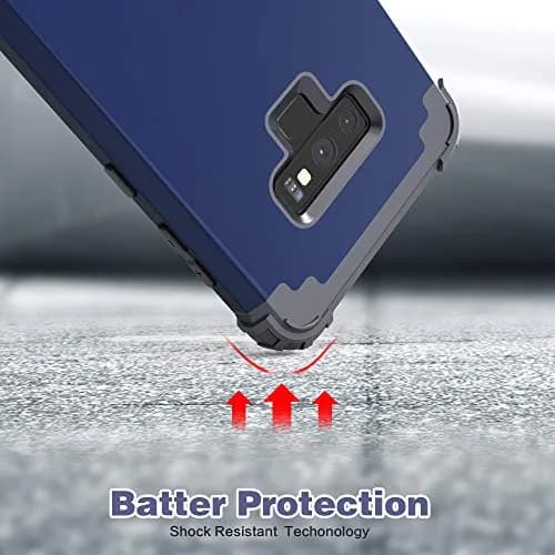 IDweel Galaxy Note 9 Case, Blue | Shockproof 3-in-1 Heavy Duty Protection (110c) thumbnail 7