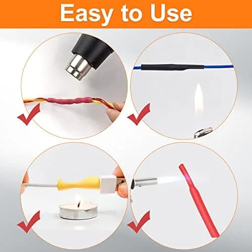 ASHINER Heat Shrink Tubing Kit - 580Pcs EVA Material in 6 Colors and 11 Sizes | Waterproof, Fire-Resistant, Easy to Use thumbnail 4