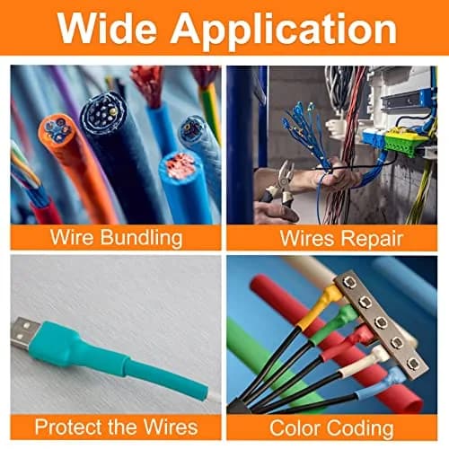 ASHINER Heat Shrink Tubing Kit - 580Pcs EVA Material in 6 Colors and 11 Sizes | Waterproof, Fire-Resistant, Easy to Use thumbnail 7