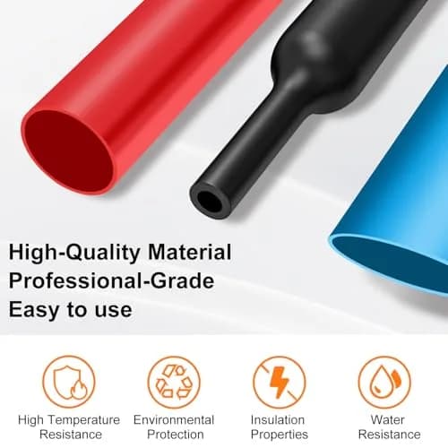 ASHINER Heat Shrink Tubing Kit - 580Pcs EVA Material in 6 Colors and 11 Sizes | Waterproof, Fire-Resistant, Easy to Use thumbnail 2