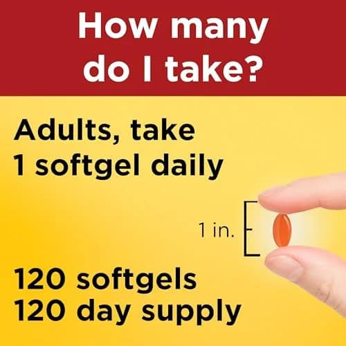 Nature Made CoQ10 100mg Softgels for Heart Health Support, 120 Softgels | USP Verified Antioxidant Supplement thumbnail 5