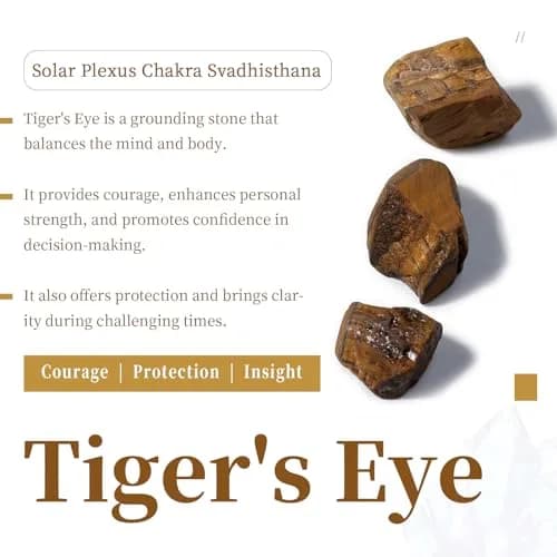 SUNYIK Tiger's Eye 12 Faceted Crystal Pendulum | Divination & Healing Tool thumbnail 3