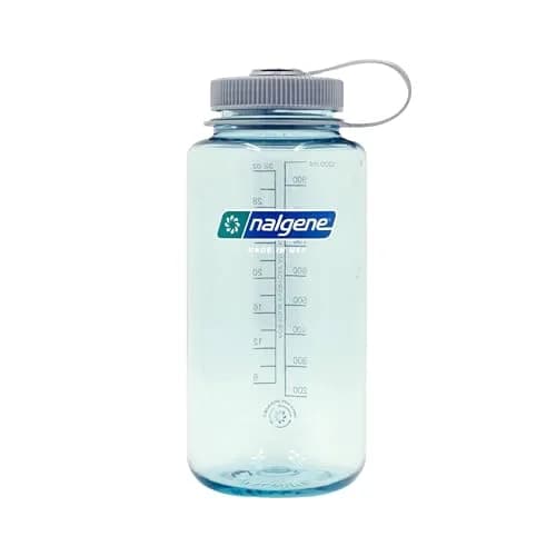Nalgene 32 oz Wide Mouth Water Bottle, Seafoam | Heavy-Duty, Reusable, Leak-Proof thumbnail 1
