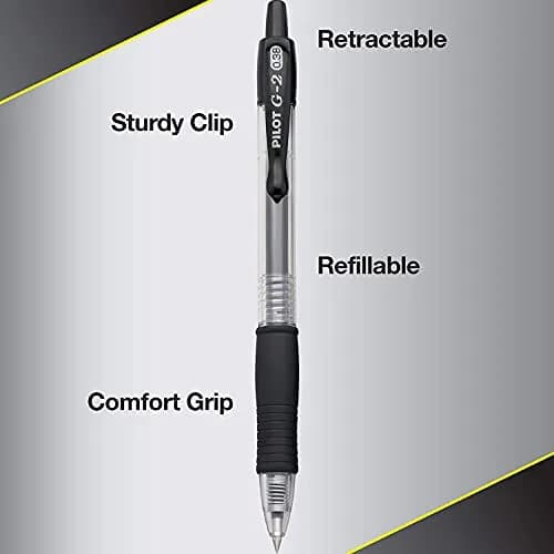 Pilot G2 Premium Retractable Gel Pens .38mm 8-Pack | Smooth, Long-Lasting, Refillable thumbnail 4