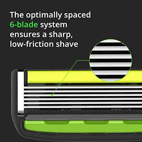 DORCO Pace 6 Pro 3D Motion Razor System with 9 Cartridges | 6-Blade System for Close Shave thumbnail 6