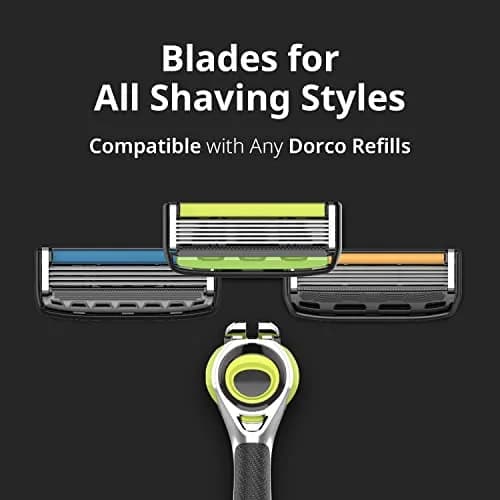 DORCO Pace 6 Pro 3D Motion Razor System with 9 Cartridges | 6-Blade System for Close Shave thumbnail 7