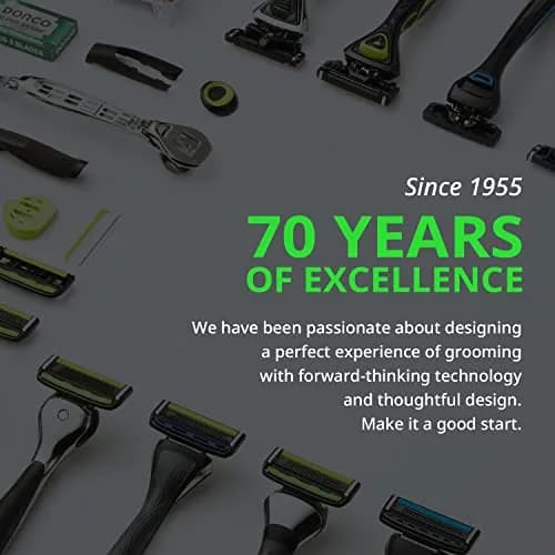 DORCO Pace 6 Pro 3D Motion Razor System with 9 Cartridges | 6-Blade System for Close Shave thumbnail 8