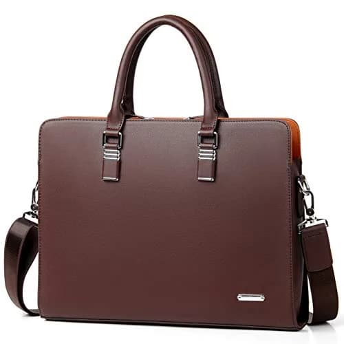 FSD.WG Leather Briefcase Shoulder Laptop Business Bag for Men | Classic, Stylish & Spacious (15.6 in) thumbnail 1