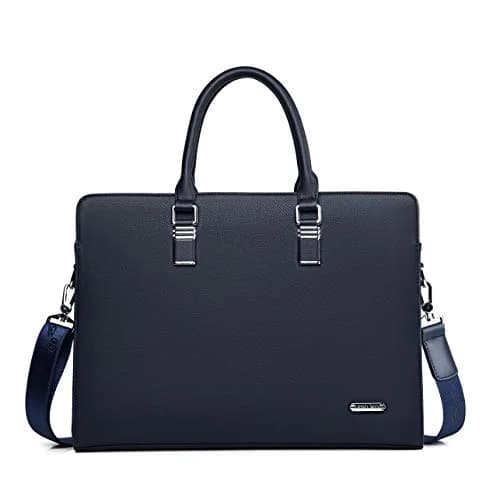 FSD.WG Business Bag Leather Briefcase Shoulder Laptop for Men | Classic, High-Quality Leather (15.6 in) thumbnail 1