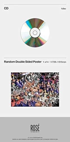 JUSTSWAGDDEEFF Rose BlackPink Album | Folded Poer & Photocards, 1 Count, Multicolor, Framed, Modern, Rose Theme thumbnail 5
