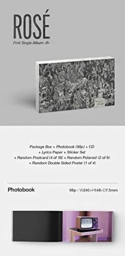 JUSTSWAGDDEEFF Rose BlackPink Album | Folded Poer & Photocards, 1 Count, Multicolor, Framed, Modern, Rose Theme thumbnail 2