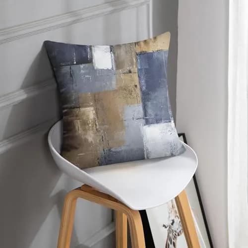 Britimes Velvet Throw Pillow Covers Set of 2, 18 x 18 Inch (45x45 cm) | Modern Abstract Art Print thumbnail 2