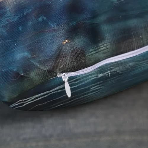 Britimes Teal Black Velvet Pillow Covers Set of 2, 45cm (18 Inch) | Soft & Elegant Home Decor thumbnail 6