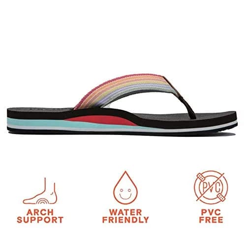 Pevino Women's Orthotic Flip Flops with Waterproof Platform & Anti-Slip Sole | Arch Support for Comfort (120 chars) thumbnail 4