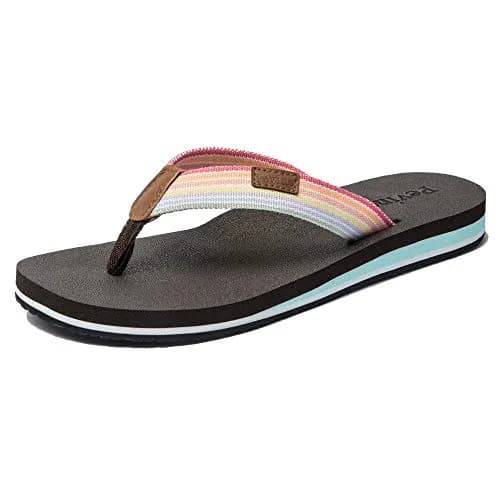 Pevino Women's Orthotic Flip Flops with Waterproof Platform & Anti-Slip Sole | Arch Support for Comfort (120 chars) thumbnail 6