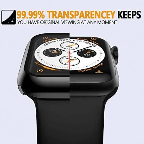 HANKN 2 Pack Hard Case for Apple Watch Series 6 5 4 /SE 2/SE 3 40mm | Tempered Glass Full Coverage thumbnail 6