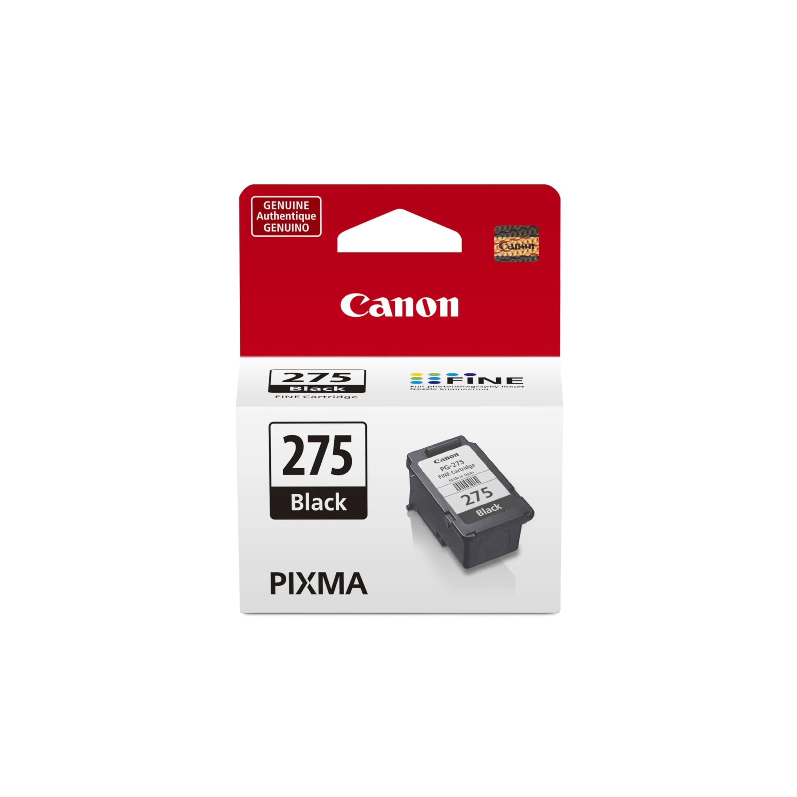 Canon PG-275 Genuine Black Ink Cartridge | 100 Pages Yield - main product image