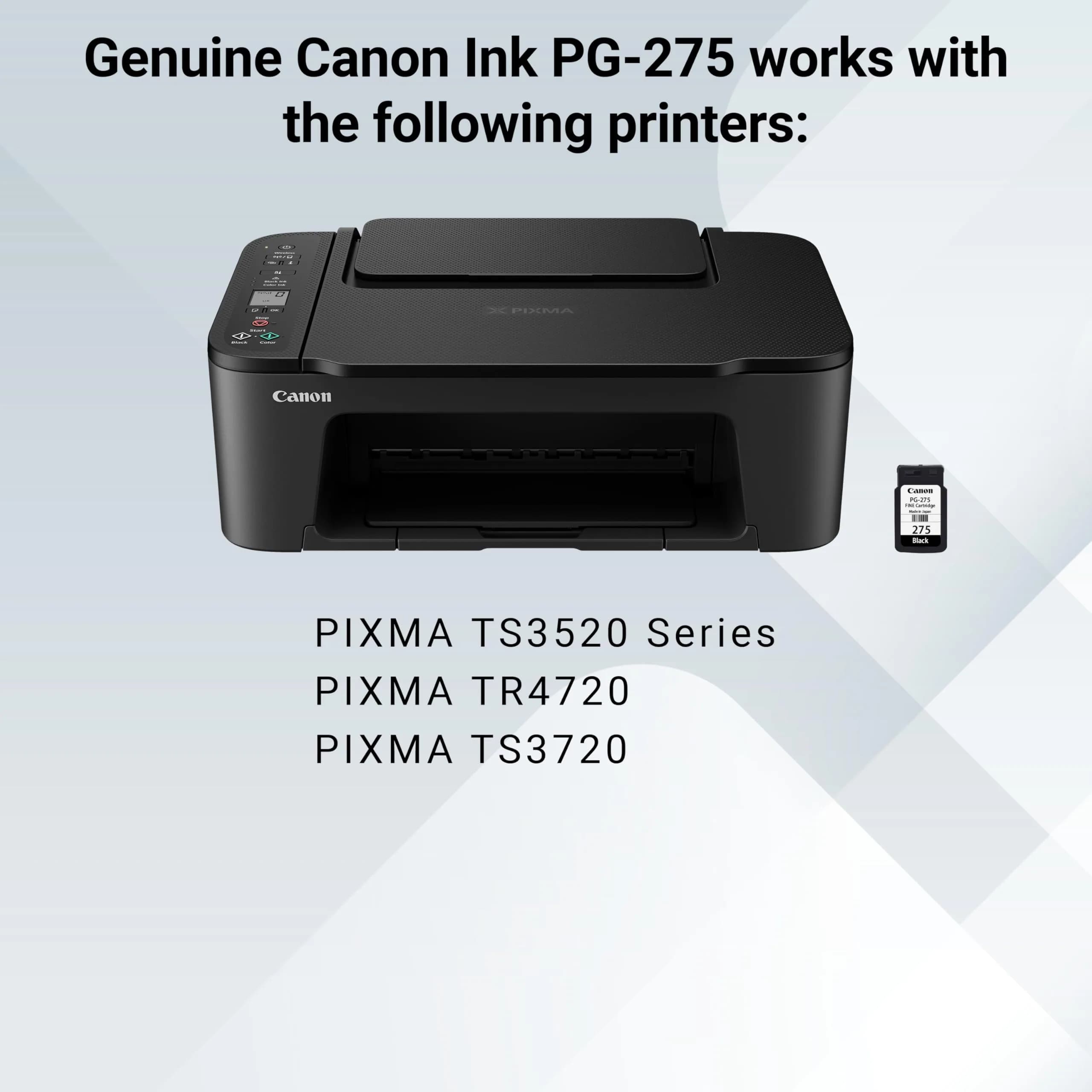 Canon PG-275 Genuine Black Ink Cartridge | 100 Pages Yield - view 5