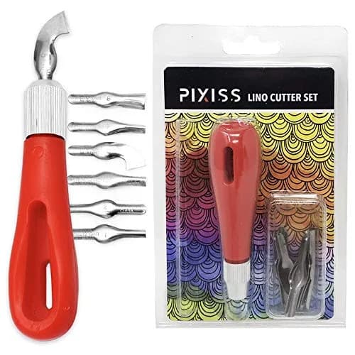 Pixiss Rubber Block Stamp Carving Kit 25-Pack | Printmaking & Stamp Making thumbnail 4