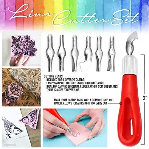 Pixiss Rubber Block Stamp Carving Kit 25-Pack | Printmaking & Stamp Making thumbnail 2