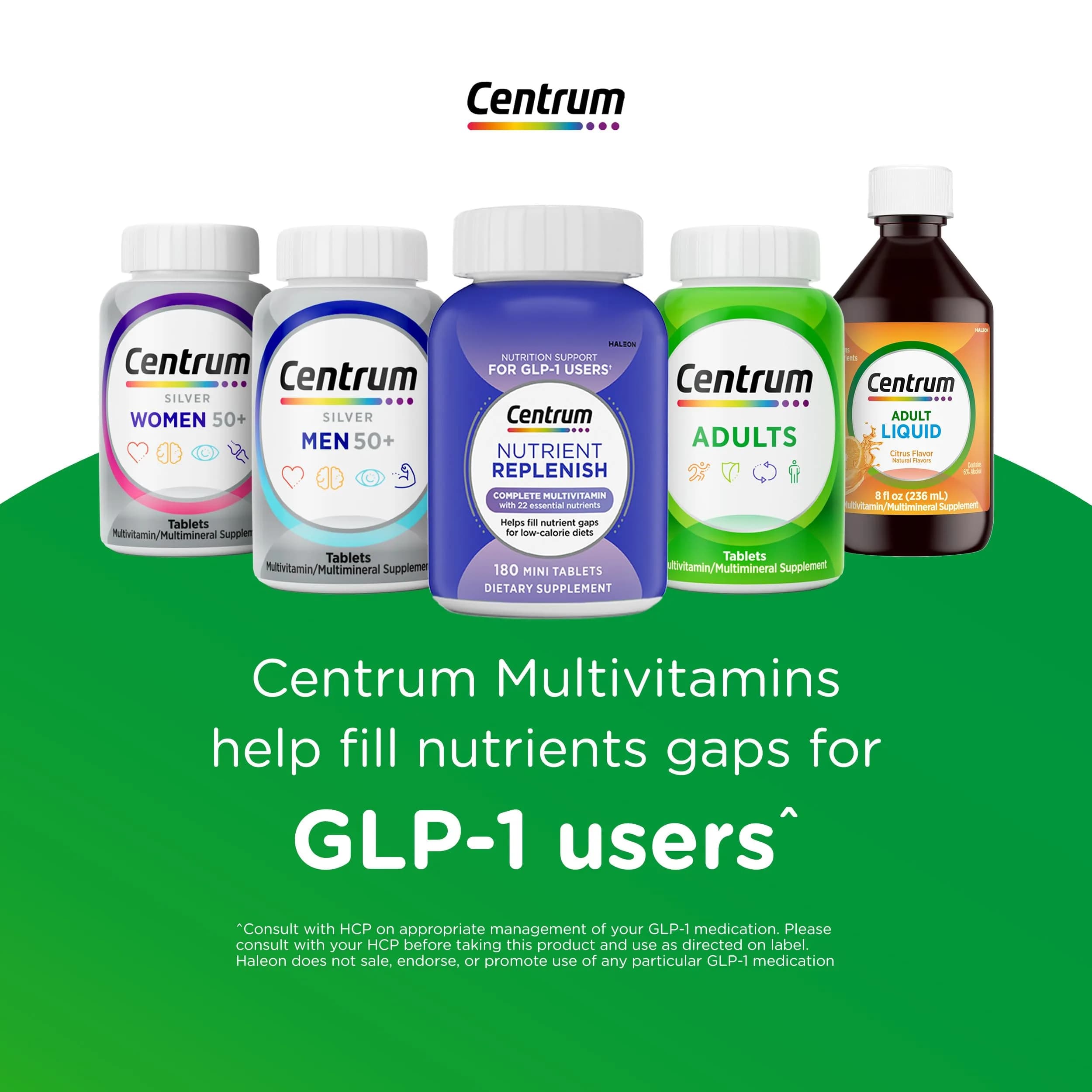Centrum Silver Men's Multivitamin for Men 50 Plus 100 Tablets | Supports Memory & Cognition with Vitamin D3, B Vitamins & Zinc - view 9