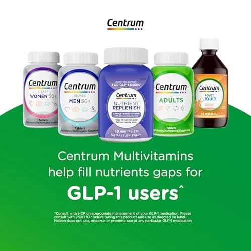 Centrum Silver Men's Multivitamin for Men 50 Plus 100 Tablets | Supports Memory & Cognition with Vitamin D3, B Vitamins & Zinc thumbnail 9