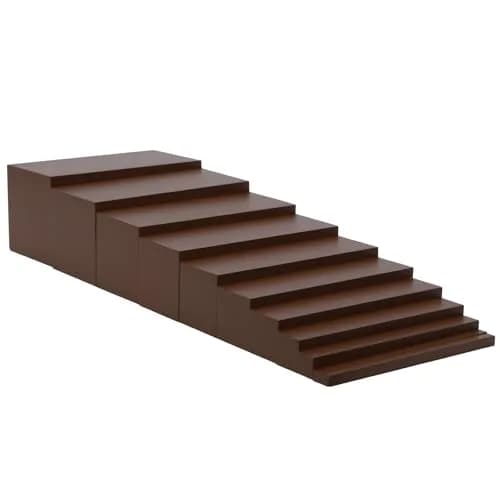 Adena Montessori Small Brown Stair Materials 7.0cm (0.28in) x 14.0cm (5.51in) | Montessori Educational Toy for Toddlers thumbnail 1