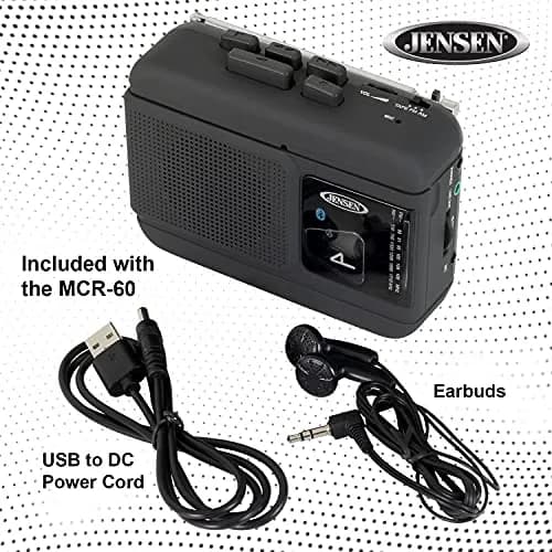 Jensen MCR-60 Portable Cassette Player/Recorder with Bluetooth & Radio | Vintage Audio in India thumbnail 6