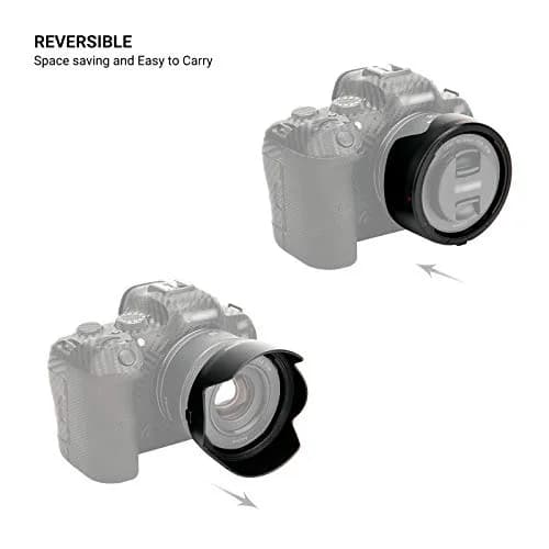 JJC Tulip Flower Lens Hood for Canon RF 50mm f/1.8 STM | Reversible Lens Shade, Compatible with 43mm Filters & Cap thumbnail 4
